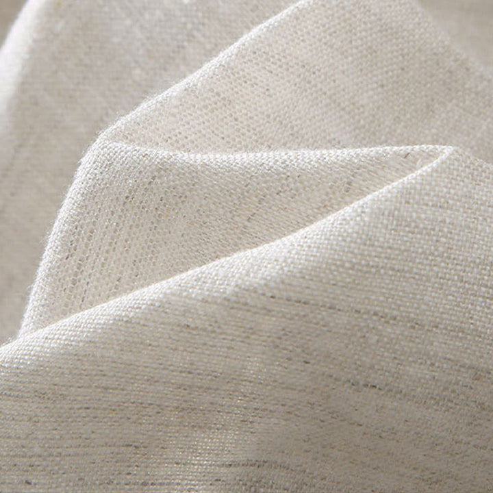 Buddha Stones夏用 無地 ドローストリングボタンデザイン メンズ リネン ショートパンツ ポケット付き - image 5