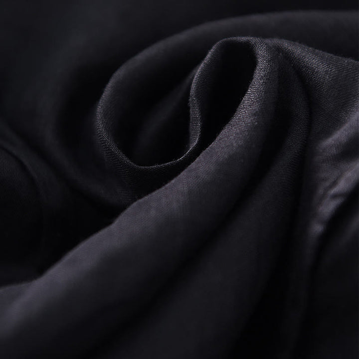 Buddha Stonesプレーン イレギュラーヘム 半袖 コットンリネン マキシドレス - image 11