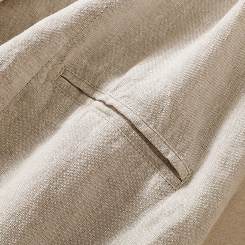 Buddha Stonesレディース コットンリネン スタンドカラー 長袖ジャケット ポケット付き - image 12