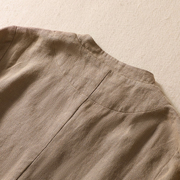 Buddha Stonesレディース コットンリネン スタンドカラー 長袖ジャケット ポケット付き - image 25