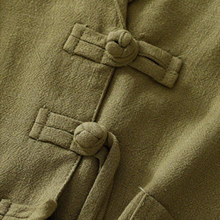 Buddha Stonesレディース コットンリネン フロッグボタン 長袖ジャケット ポケット付き - image 9