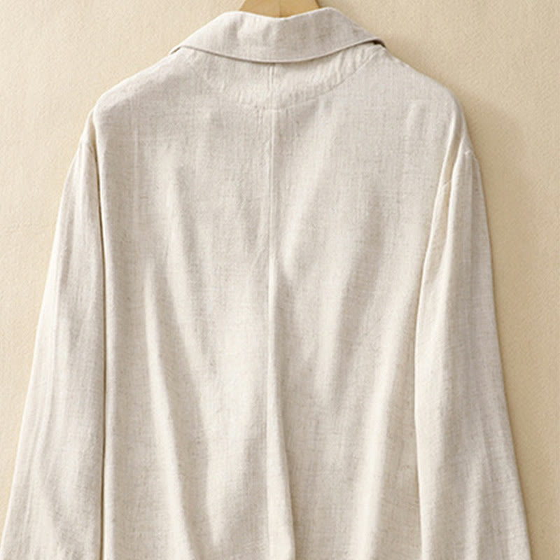 Buddha Stonesレディース コットンリネン フロッグボタン 長袖ジャケット ポケット付き - image 20