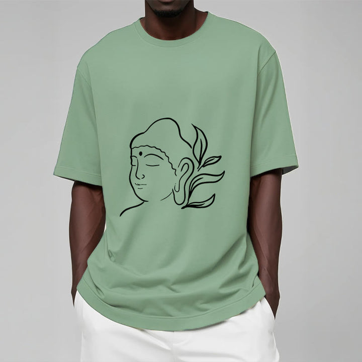 Buddha Stonesカジュアル 仏陀の顔柄Tシャツ - image 16