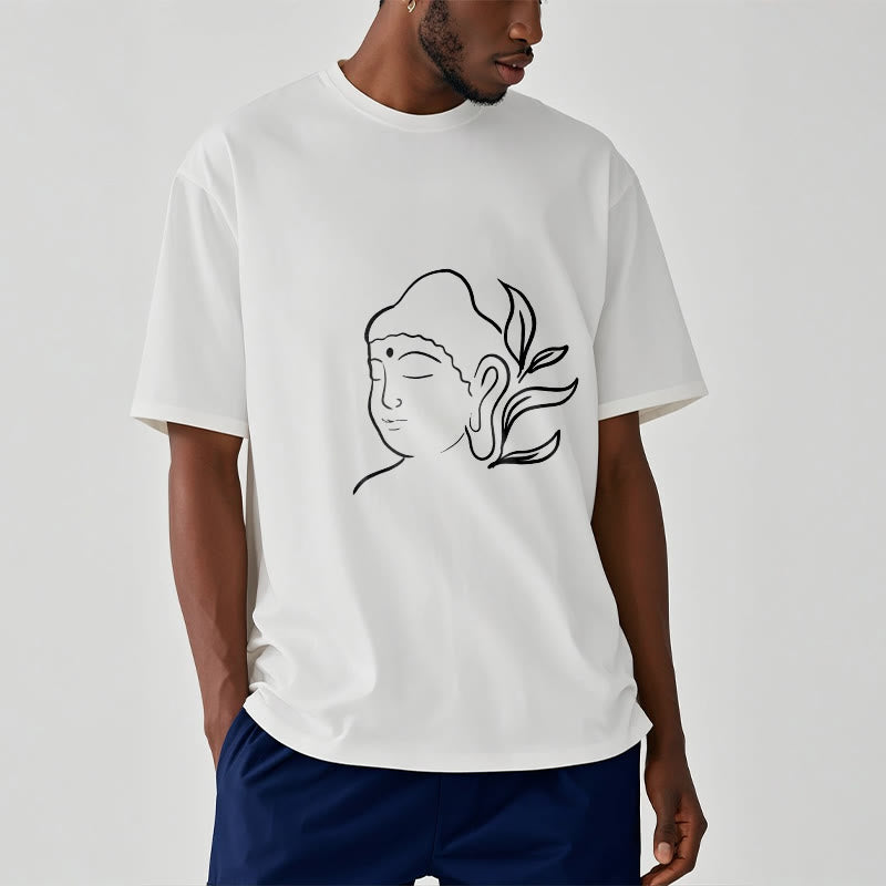 Buddha Stonesカジュアル 仏陀の顔柄Tシャツ - image 7