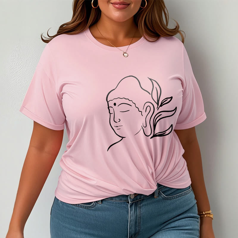Buddha Stonesカジュアル 仏陀の顔柄Tシャツ - image 14