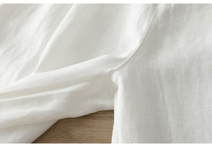 Buddha Stonesカジュアル レトロ 無地 レディース コットン ワイドレッグパンツ ポケット ジッパー付き - image 12