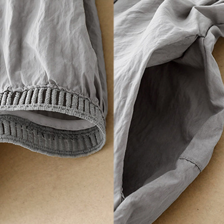 Buddha Stonesカジュアルヘムホローデザイン レディース コットン 7-8丈 ワイドレッグパンツ ポケット付き - image 15