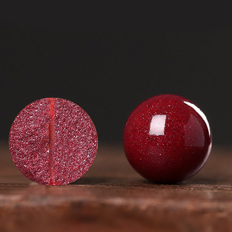 Buddha Stones ひょうたん真珠辰砂良縁祈願ビーズブレスレット - image 16