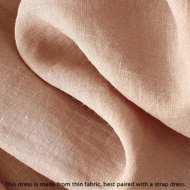 Buddha Stonesサマー Vネック フロッグボタン 半袖 コットンリネン レディース ミディドレス - image 8