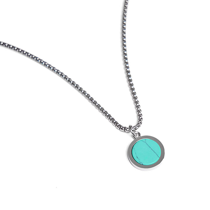 Buddha Stones天然石 ターコイズ タイガーアイ ラズライト ラピスラズリ マラカイト チタン鋼 浄化ネックレス ペンダント - image 11