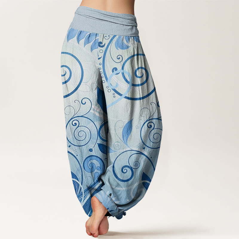Buddha Stonesカジュアル バイニング フローラル柄 レディース ハーレムパンツ - image 6