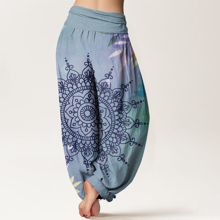 Buddha Stonesカジュアル マンダラ柄 レディース ハーレムパンツ - image 6