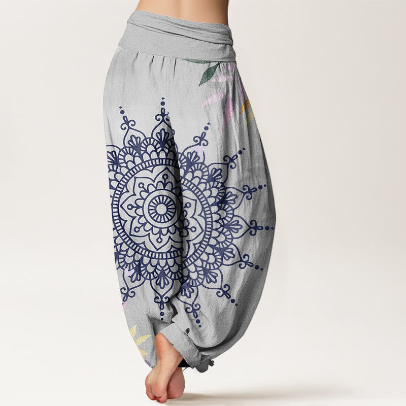 Buddha Stonesカジュアル マンダラ柄 レディース ハーレムパンツ - image 9