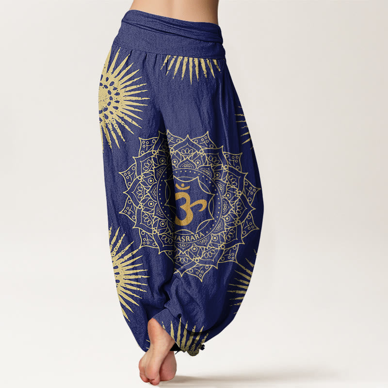 Buddha Stonesカジュアル マンダラ オムシンボル 太陽柄 レディース ハーレムパンツ - image 6