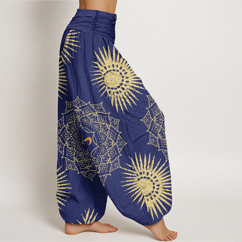 Buddha Stonesカジュアル マンダラ オムシンボル 太陽柄 レディース ハーレムパンツ - image 7