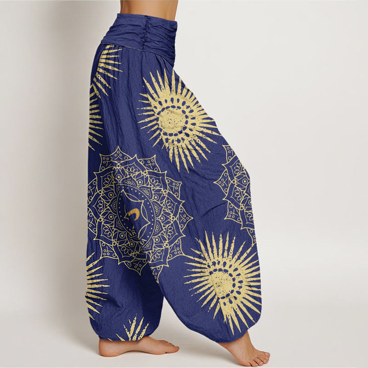 Buddha Stonesカジュアル マンダラ オムシンボル 太陽柄 レディース ハーレムパンツ - image 7