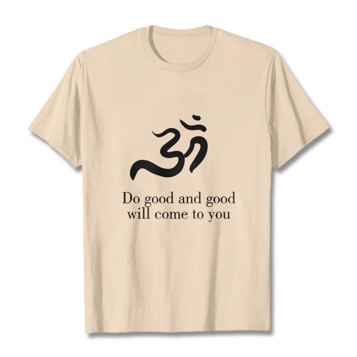 Buddha StonesカジュアルオームシンボルサンスクリットスピリチュアルデザインコットンTシャツ - ビスク - 2XL - image 9