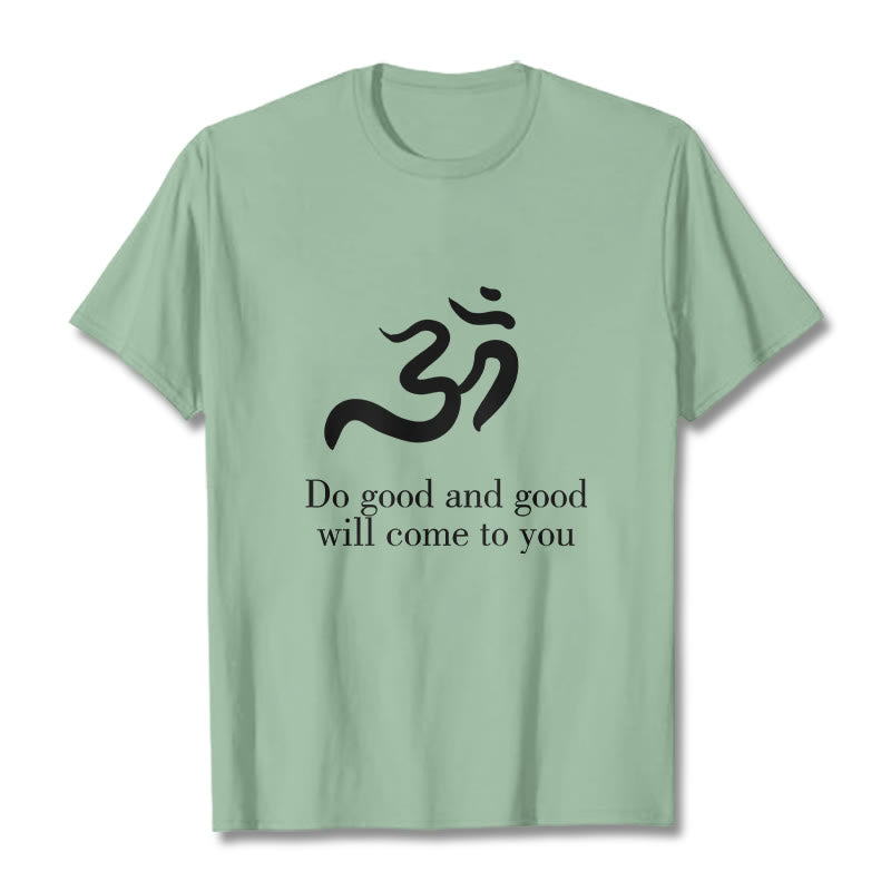 Buddha StonesカジュアルオームシンボルサンスクリットスピリチュアルデザインコットンTシャツ - ペールグリーン - 2XL - image 15