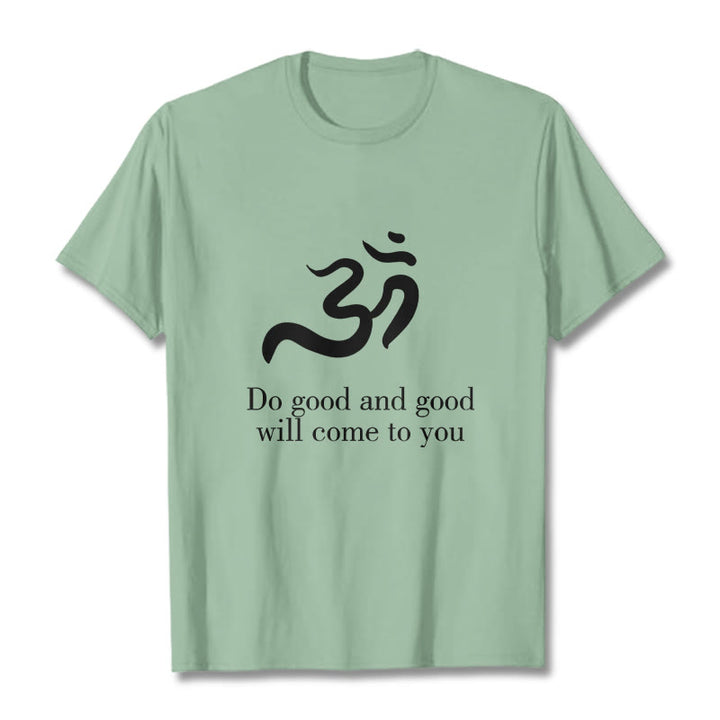 Buddha StonesカジュアルオームシンボルサンスクリットスピリチュアルデザインコットンTシャツ - ペールグリーン - 2XL - image 15