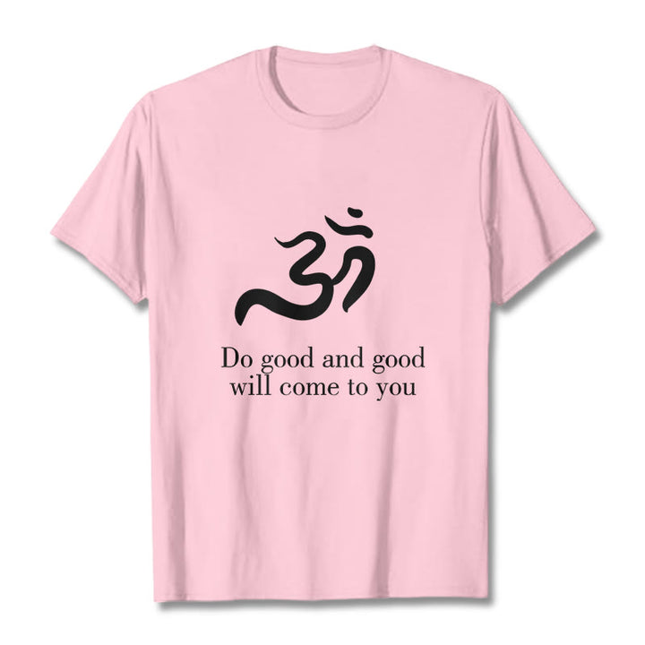 Buddha StonesカジュアルオームシンボルサンスクリットスピリチュアルデザインコットンTシャツ - ライトピンク - 2XL - image 13