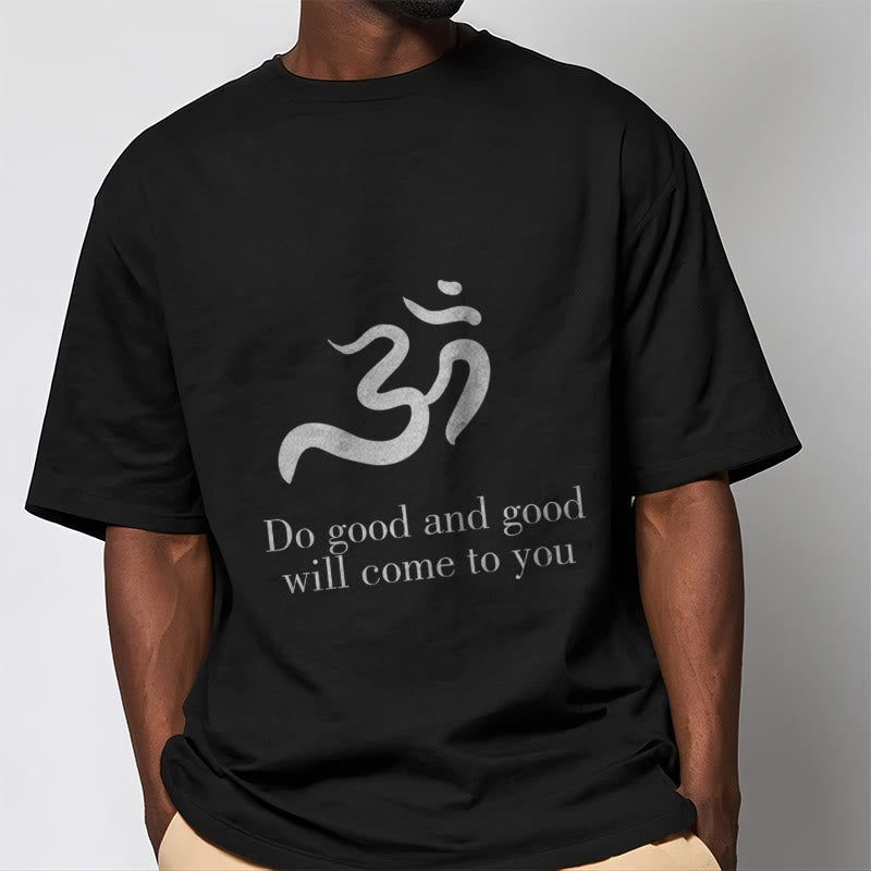 Buddha StonesカジュアルオームシンボルサンスクリットスピリチュアルデザインコットンTシャツ - image 2