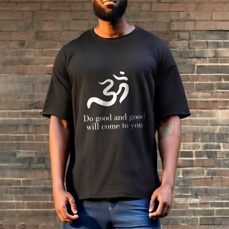 Buddha StonesカジュアルオームシンボルサンスクリットスピリチュアルデザインコットンTシャツ - image 3