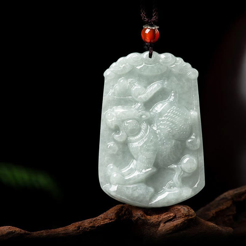 Buddha Stones天然翡翠12星座の豊穣のお守りペンダントネックレス - 虎 - image 15