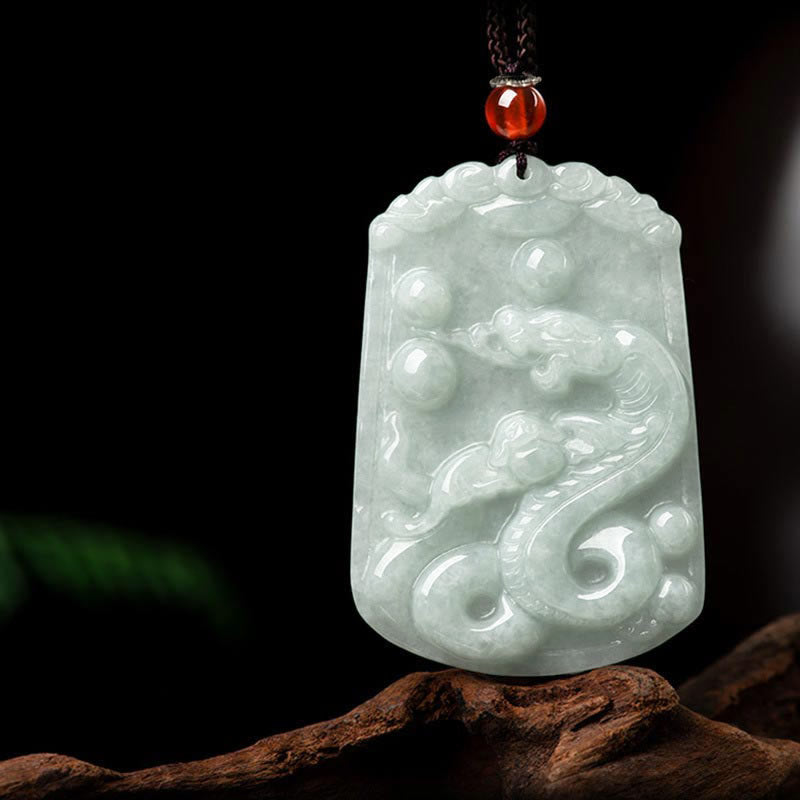 Buddha Stones天然翡翠12星座の豊穣のお守りペンダントネックレス - 蛇 - image 19
