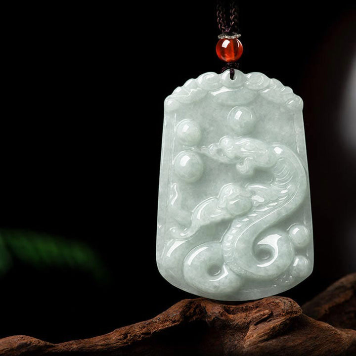 Buddha Stones天然翡翠12星座の豊穣のお守りペンダントネックレス - 蛇 - image 19