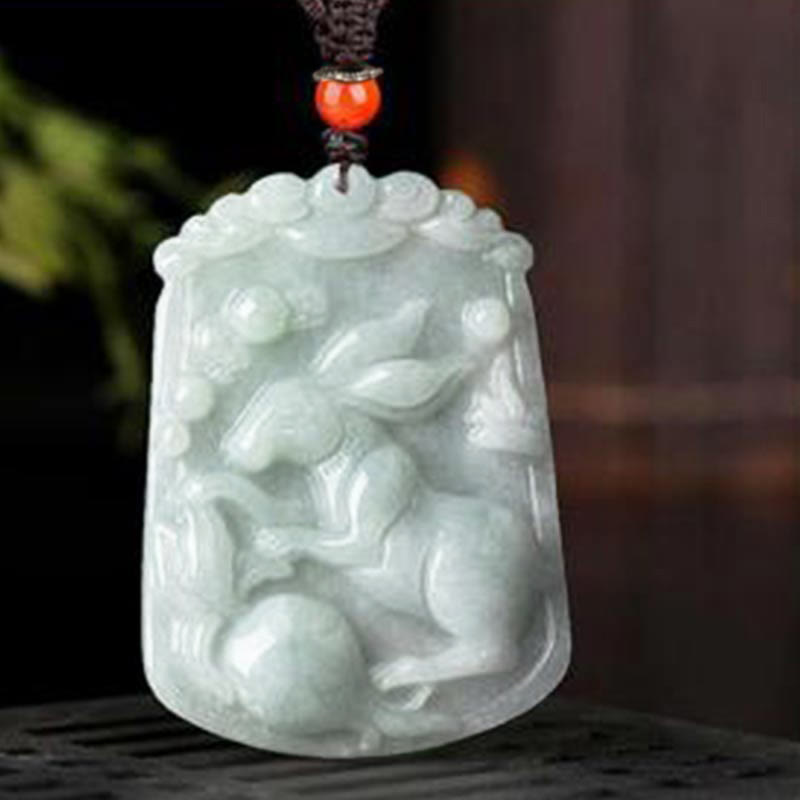 Buddha Stones天然翡翠12星座の豊穣のお守りペンダントネックレス - image 17