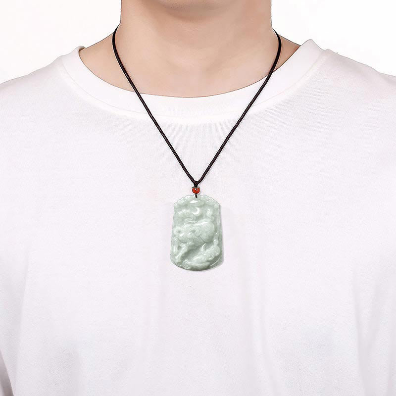 Buddha Stones天然翡翠12星座の豊穣のお守りペンダントネックレス - image 14