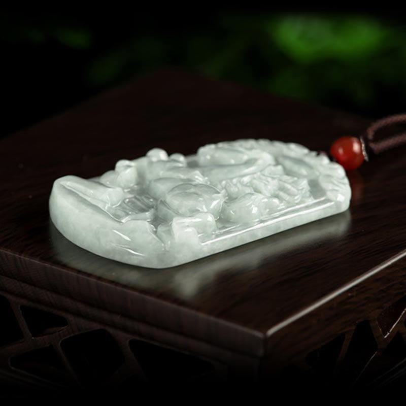 Buddha Stones天然翡翠12星座の豊穣のお守りペンダントネックレス - image 10