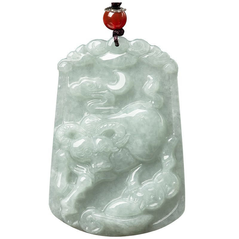 Buddha Stones天然翡翠12星座の豊穣のお守りペンダントネックレス - image 13