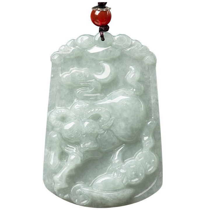 Buddha Stones天然翡翠12星座の豊穣のお守りペンダントネックレス - image 13