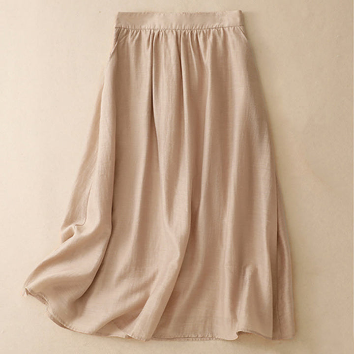 Buddha Stones半袖シャツ 7-8丈スカート ポケット付き コットンリネン レディース セット 2点セット - image 21