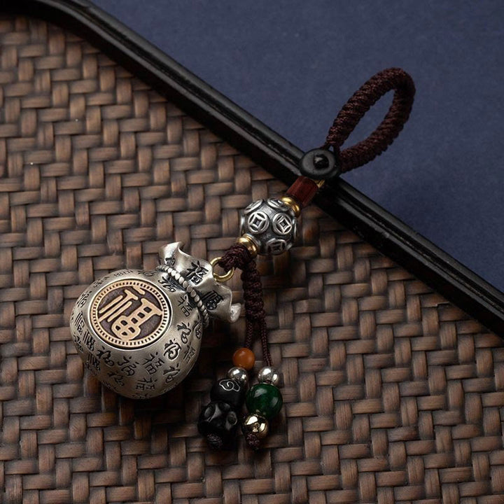 Buddha Stonesフーキャラクターマネーバッグ毎日お金が儲かる幸運繁栄キーチェーン