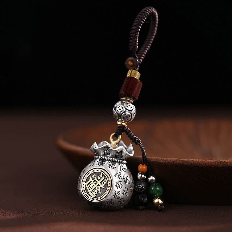 Buddha Stonesフーキャラクターマネーバッグ毎日お金が儲かる幸運繁栄キーチェーン