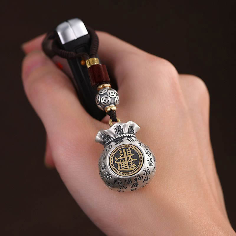 Buddha Stonesフーキャラクターマネーバッグ毎日お金が儲かる幸運繁栄キーチェーン