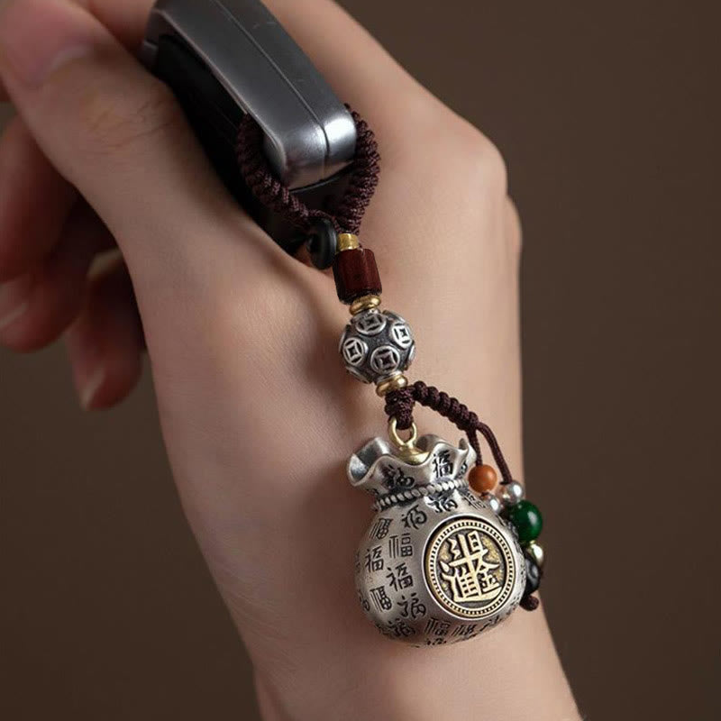 Buddha Stonesフーキャラクターマネーバッグ毎日お金が儲かる幸運繁栄キーチェーン