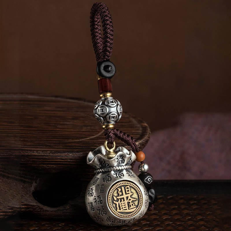 Buddha Stonesフーキャラクターマネーバッグ毎日お金が儲かる幸運繁栄キーチェーン