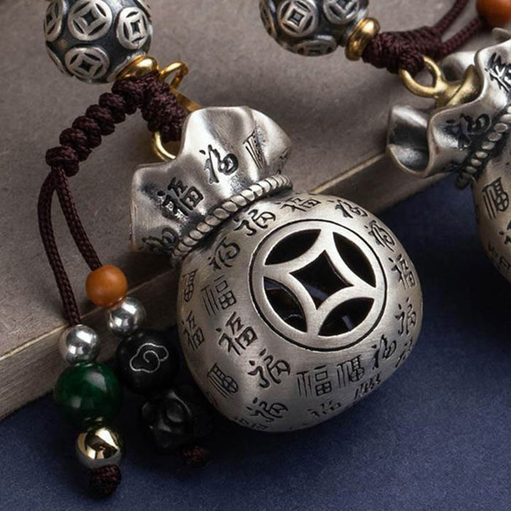 Buddha Stonesフーキャラクターマネーバッグ毎日お金が儲かる幸運繁栄キーチェーン