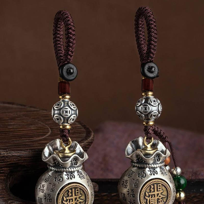 Buddha Stonesフーキャラクターマネーバッグ毎日お金が儲かる幸運繁栄キーチェーン