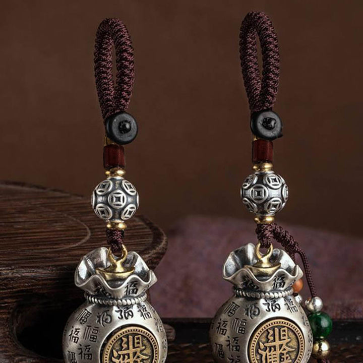 Buddha Stonesフーキャラクターマネーバッグ毎日お金が儲かる幸運繁栄キーチェーン