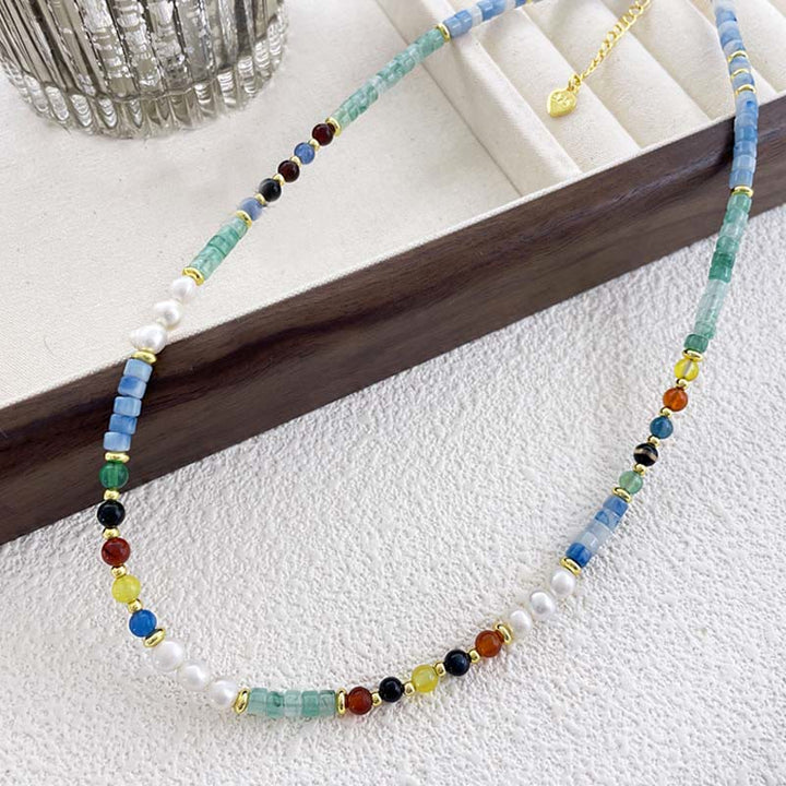 Buddha Stonesパールガラスヒーリングネックレスペンダント - image 3