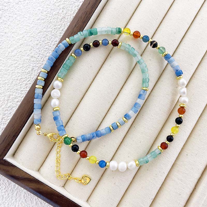 Buddha Stonesパールガラスヒーリングネックレスペンダント - image 4