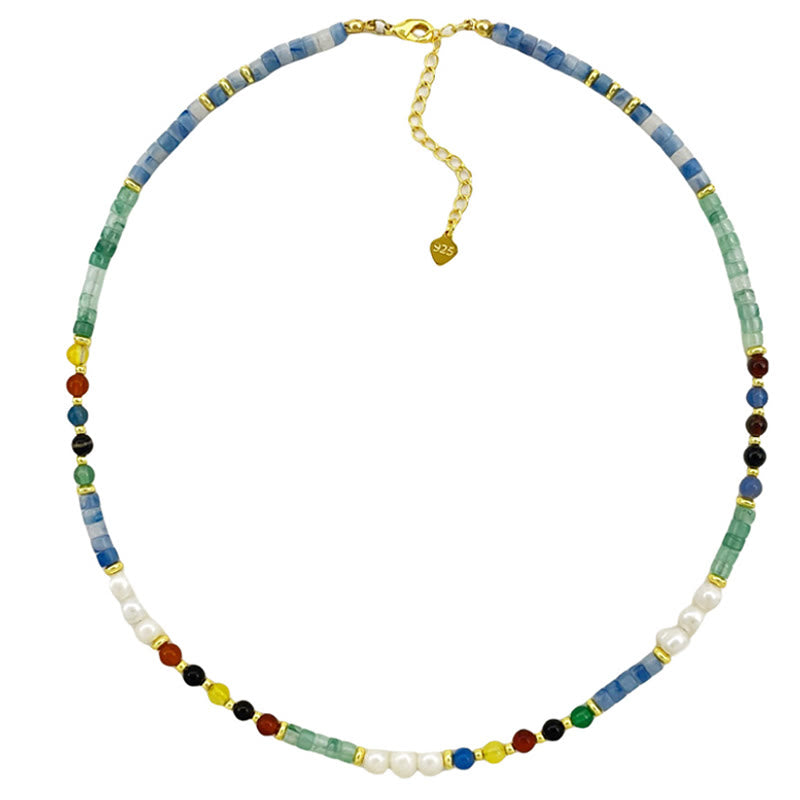 Buddha Stonesパールガラスヒーリングネックレスペンダント - image 8