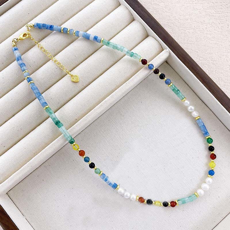 Buddha Stonesパールガラスヒーリングネックレスペンダント - image 2