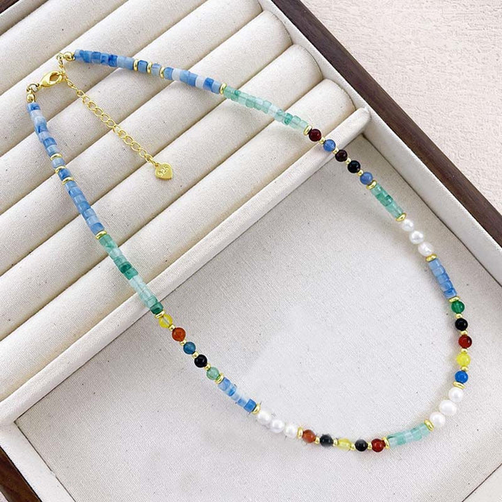Buddha Stonesパールガラスヒーリングネックレスペンダント - image 2