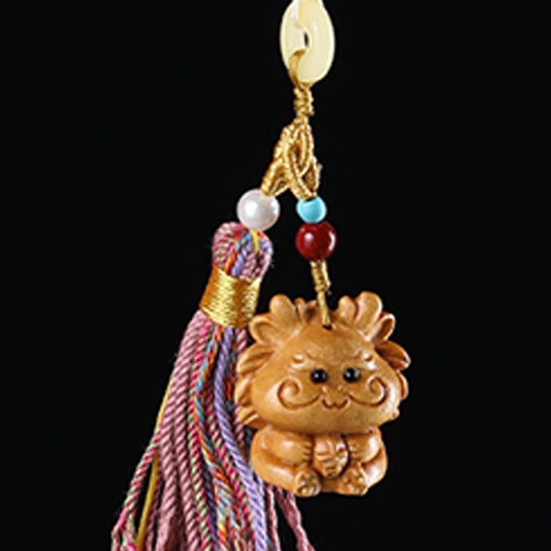 Buddha Stones白檀 12星座の良縁祈願カラフル タッセル アクセサリー キーホルダー - image 2