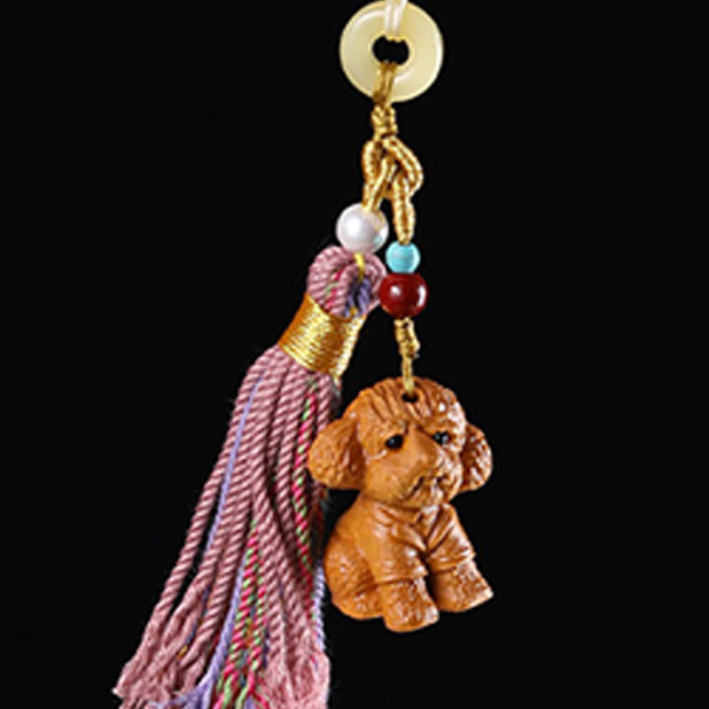 Buddha Stones白檀 12星座の良縁祈願カラフル タッセル アクセサリー キーホルダー - image 32